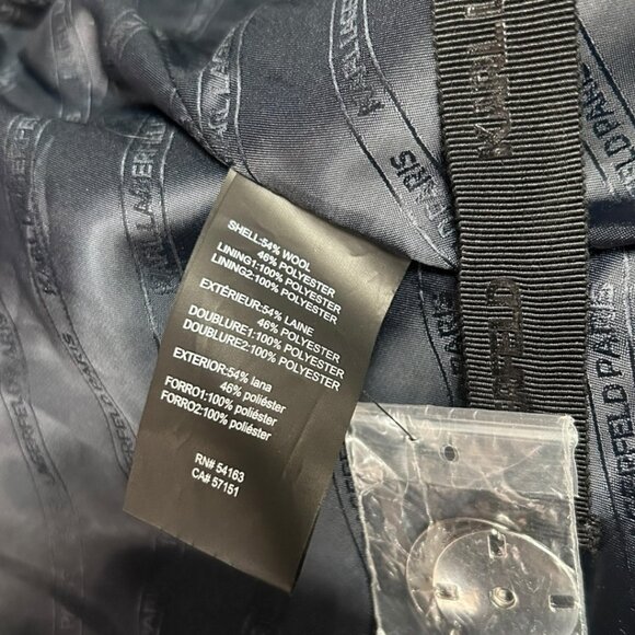 Karl Lagerfeld Wool Long Coat - Picture 8 of 9